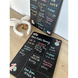 Dear Easter Bunny Milestone Board | Reusable Easter Photo Prop (Double-Sided)