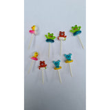 3D Pool Animals Food Picks for Bento Lunchboxes