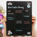 Dear Easter Bunny Milestone Board | Reusable Easter Photo Prop (Double-Sided)