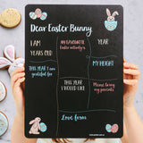 Dear Easter Bunny Milestone Board | Reusable Easter Photo Prop (Double-Sided)