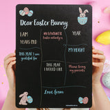 Dear Easter Bunny Milestone Board | Reusable Easter Photo Prop (Double-Sided)