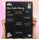 Dear Easter Bunny Milestone Board | Reusable Easter Photo Prop (Double-Sided)