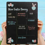 Dear Easter Bunny Milestone Board | Reusable Easter Photo Prop (Double-Sided)