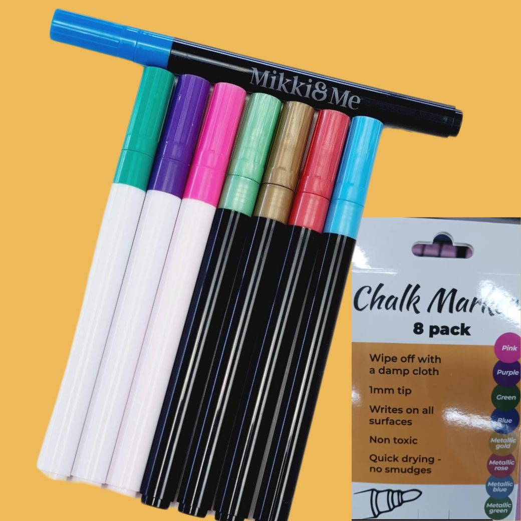 8 pack liquid chalk pen markers