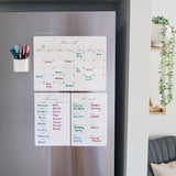 Meal Planner & Shopping List, Monthly and Weekly Magnetic Planner Bundle