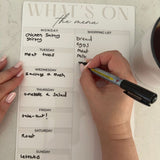 Monthly Planner, Meal Planner & Shopping List and Task List Magnetic Planner Bundle