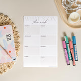 Meal Planner & Shopping List, Monthly and Weekly Magnetic Planner Bundle