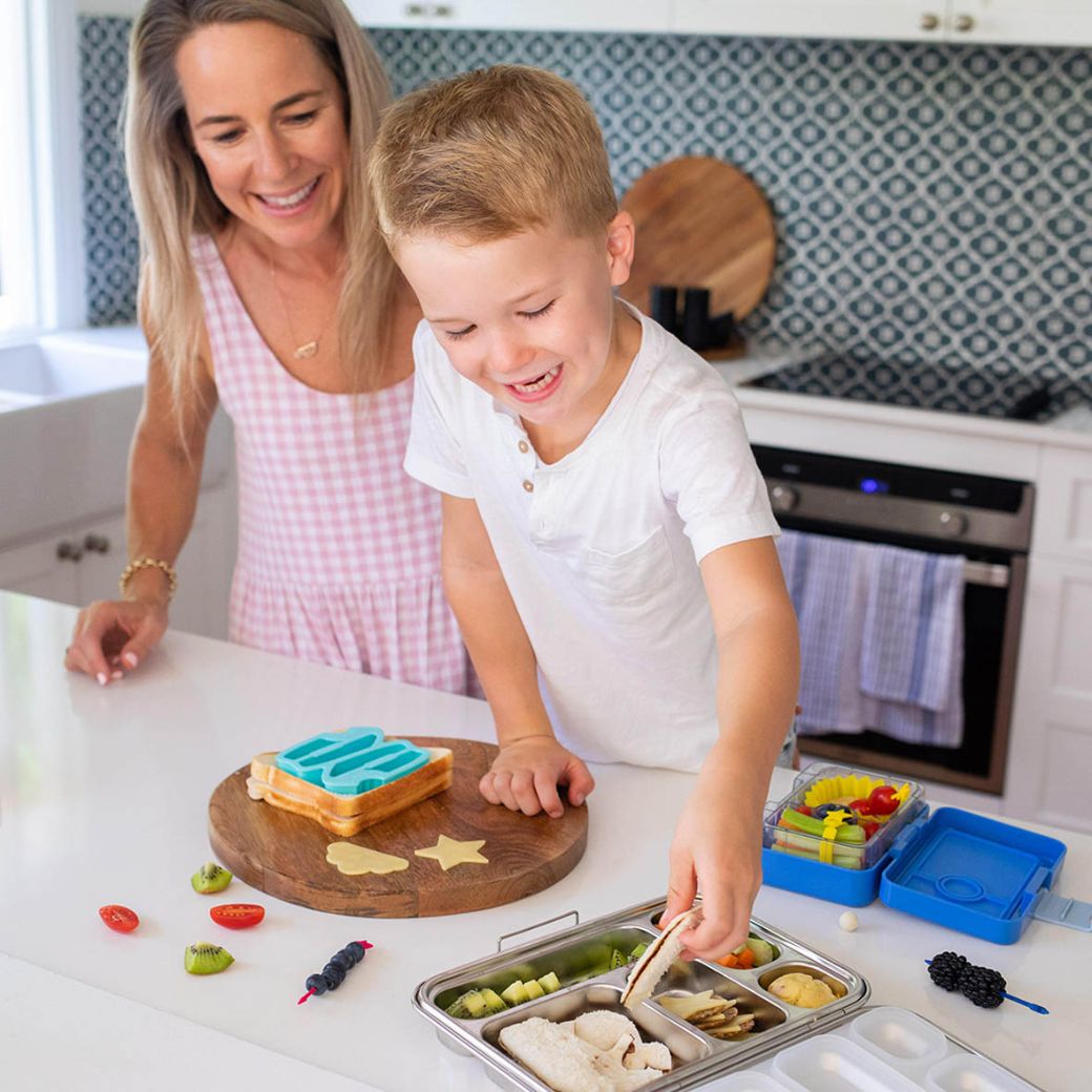 bento box lunch punch sandwich cutters with Bentgo stainless steel bento box - Mikki and Me Kids