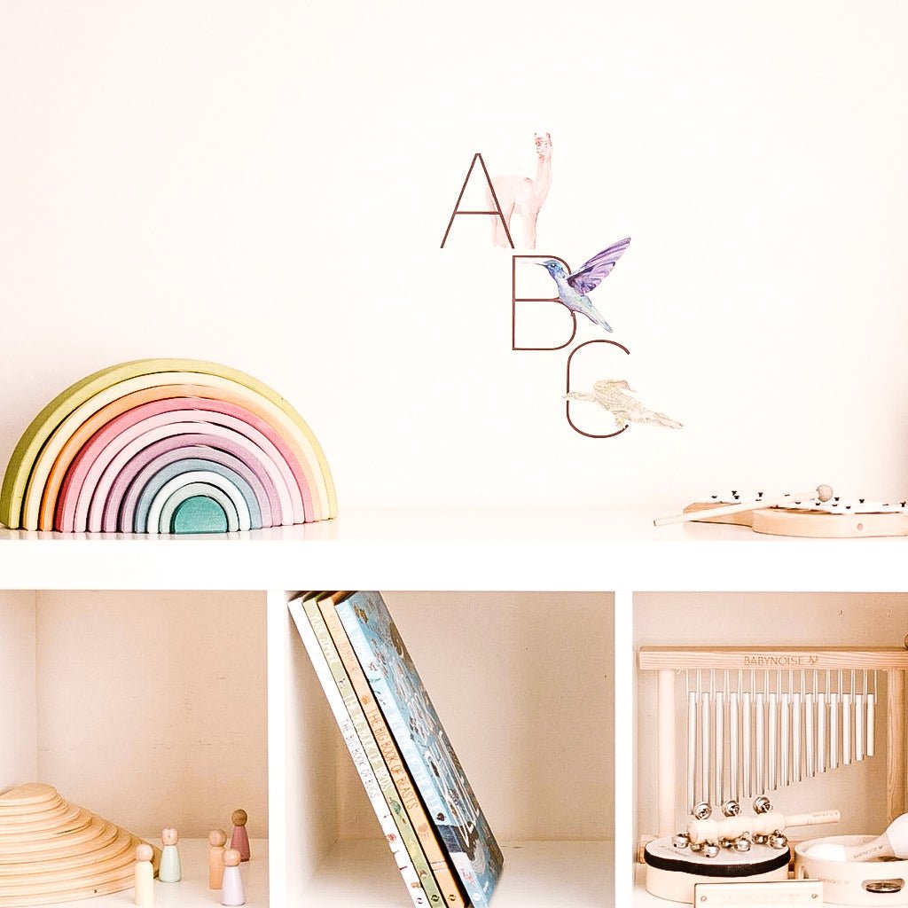 Animal Alphabet Nursery & Playroom Wall Decals | Ella & Maeve