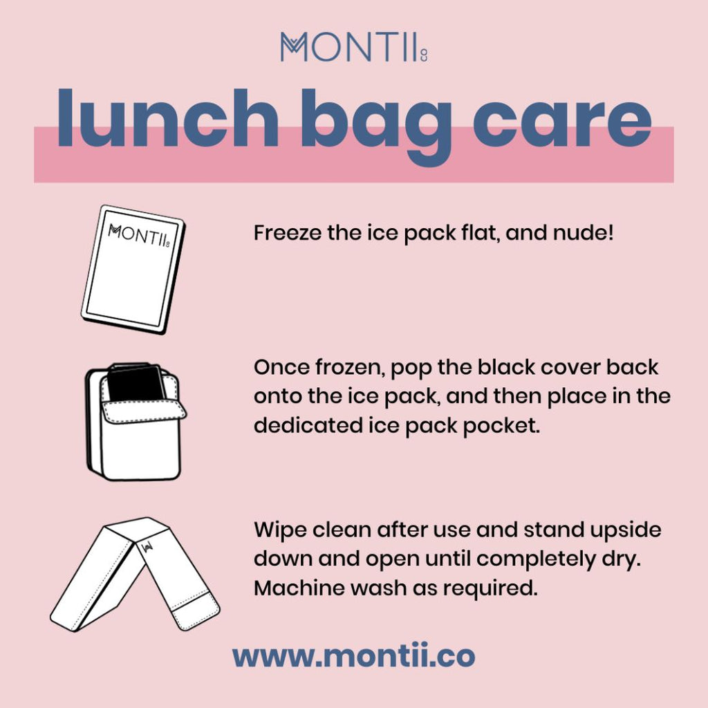  insulated lunch bag care instructions - Mikki and Me Kids