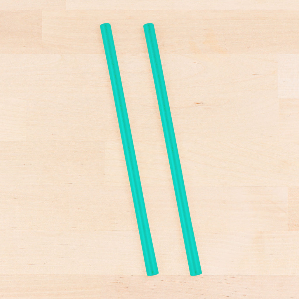 teal replay silicone straw - Mikki and Me Kids