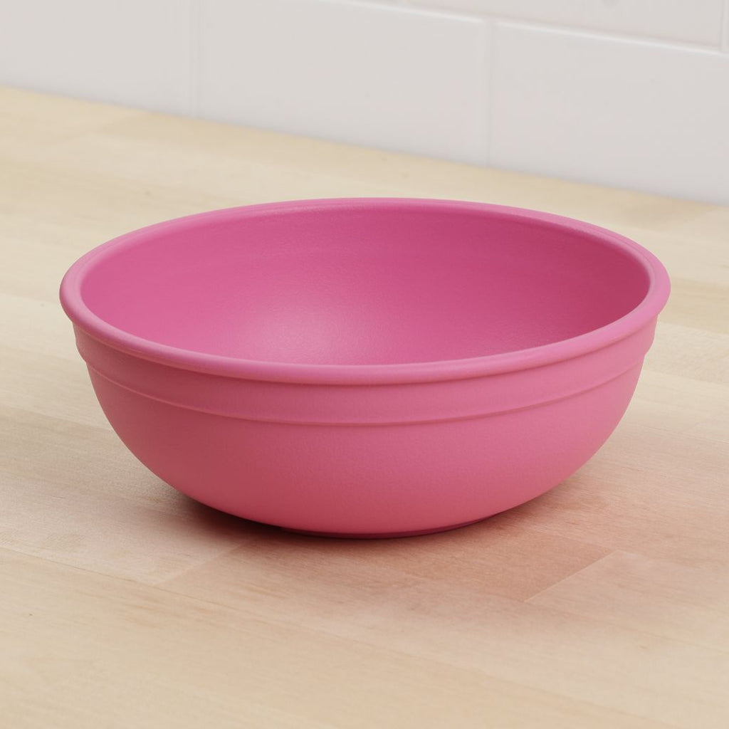 bright pink replay large bowl made out of recycled plastic for kids, adults and picnics- Mikki and Me Kids