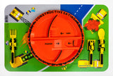 constructive eating construction placemat and plate for kids and toddlers - Mikki and Me Kids