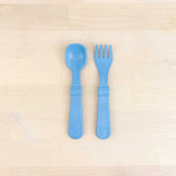 denim Replay spoon and fork set made out of recycled plastic Mikki and Me Kids