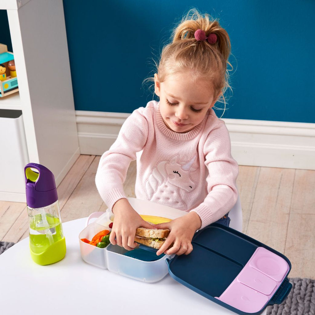 indigo rose b.box lunch boxes for kids and toddlers - Mikki and Me Kids