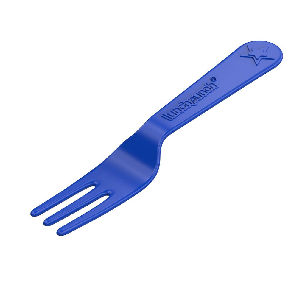 lunch punch fork and spoon set blue - Mikki and Me Kids