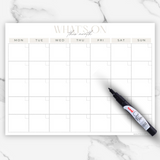 Monthly Calendar Magnetic Planner