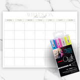 Monthly Calendar Magnetic Planner