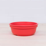 red replay bowl for kids made from recycled plastic - Mikki and Me Kids