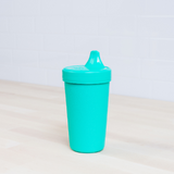 No spill aqua Replay no spill sippy cups made out of recycled plastic Mikki and Me Kids