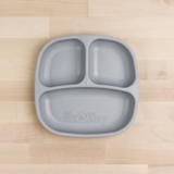 grey Replay divided plate made out of recycled plastic Mikki and Me Kids