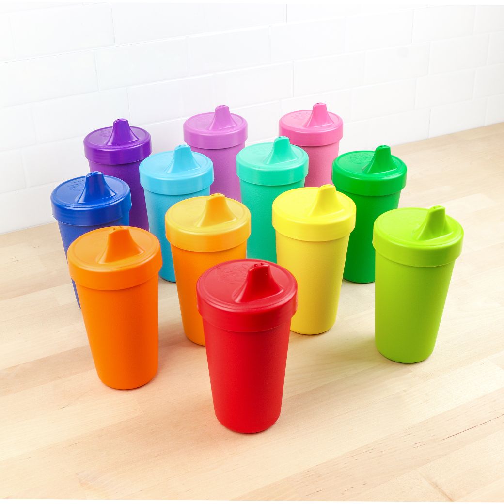 No spill Replay no spill sippy cups made out of recycled plastic Mikki and Me Kids