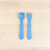 denim Replay spoon and fork set made out of recycled plastic Mikki and Me Kids