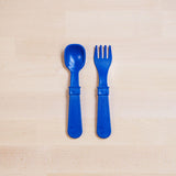 navy blue Replay spoon and fork set made out of recycled plastic Mikki and Me Kids