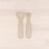 sand Replay spoon and fork set made out of recycled plastic Mikki and Me Kids