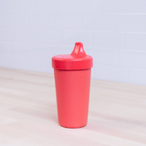 No spill red Replay no spill sippy cups made out of recycled plastic Mikki and Me Kids