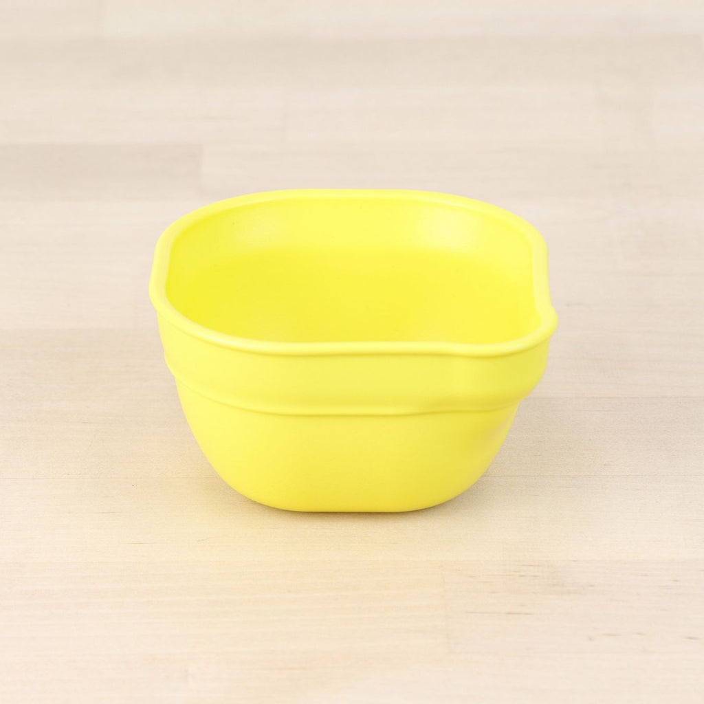yellow replay dip and pour bowls made out of recycled plastic - Mikki and Me Kids