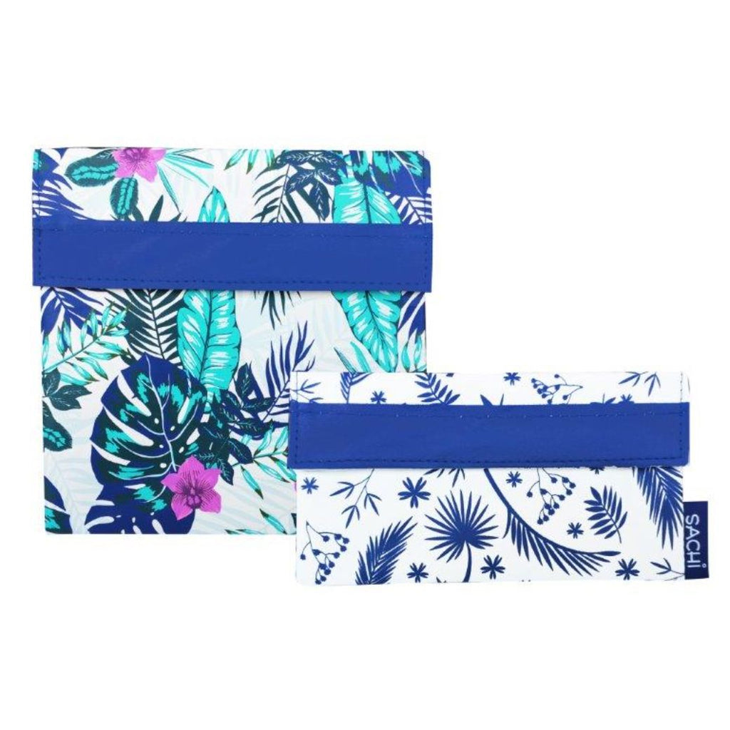 sachi tropical leaf reusable lunch pockets for back to school - Mikki and Me