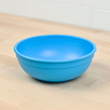 sky blue replay large bowl made out of recycled plastic for kids, adults and picnics- Mikki and Me Kids