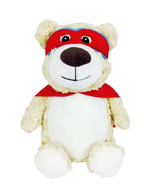Personalised Hero Bear Red Cubbie - Mikki and Me Kids