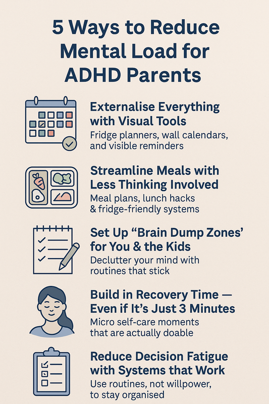 5 Ways to Reduce Mental Load for ADHD Parents