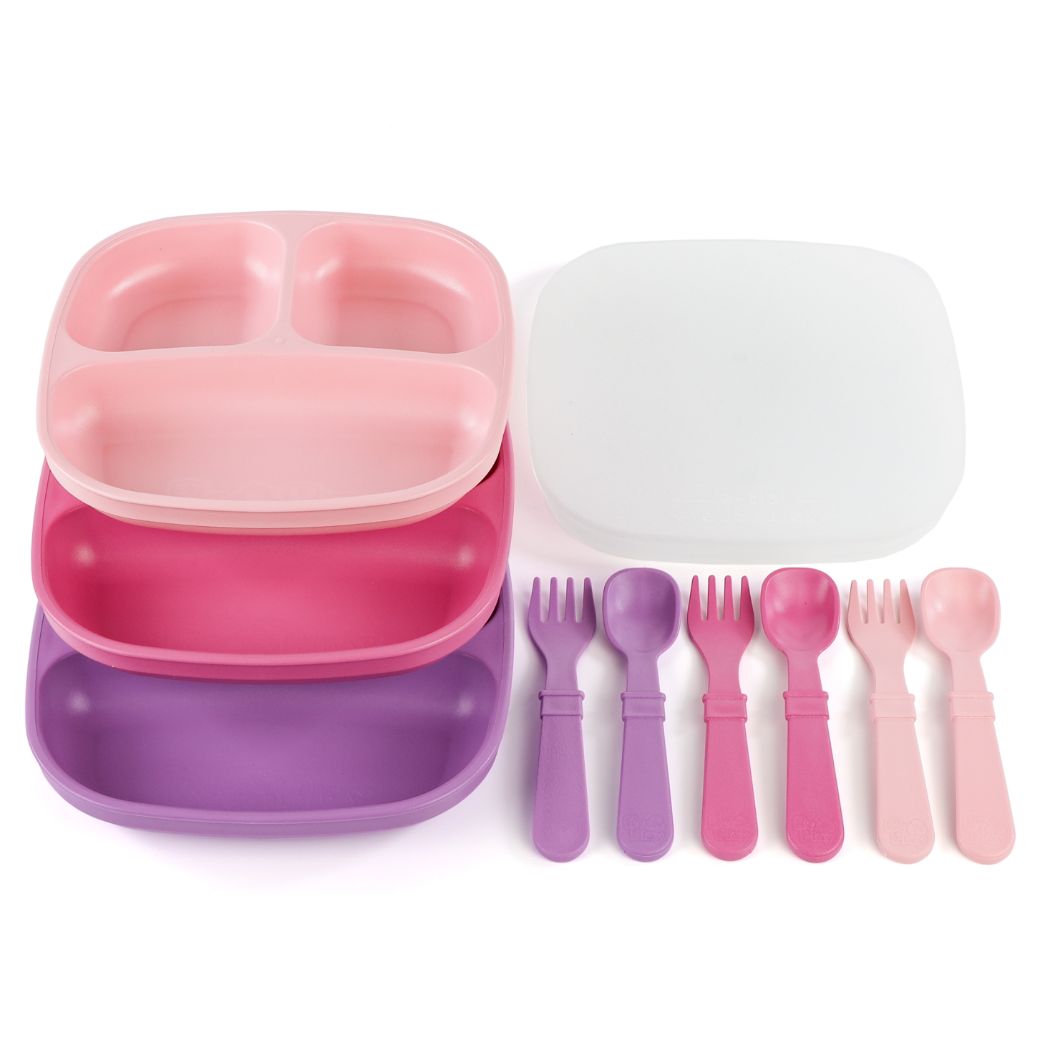 Replay Divided Plate & Cutlery Combo - Princess