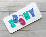 Personalised Name Puzzle - Hot Pink, Purple and Aqua