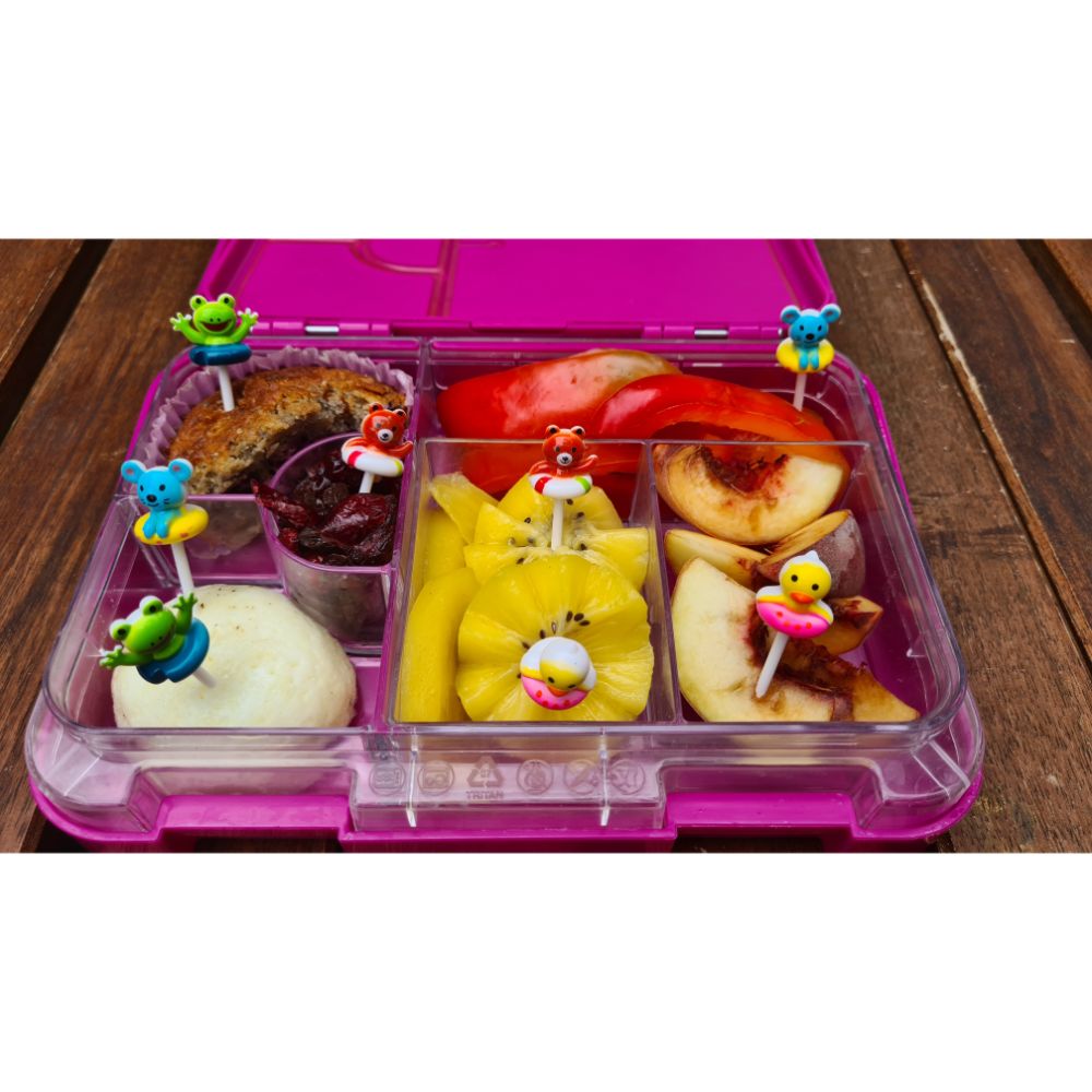 3D Pool Animals Food Picks for Bento Lunchboxes