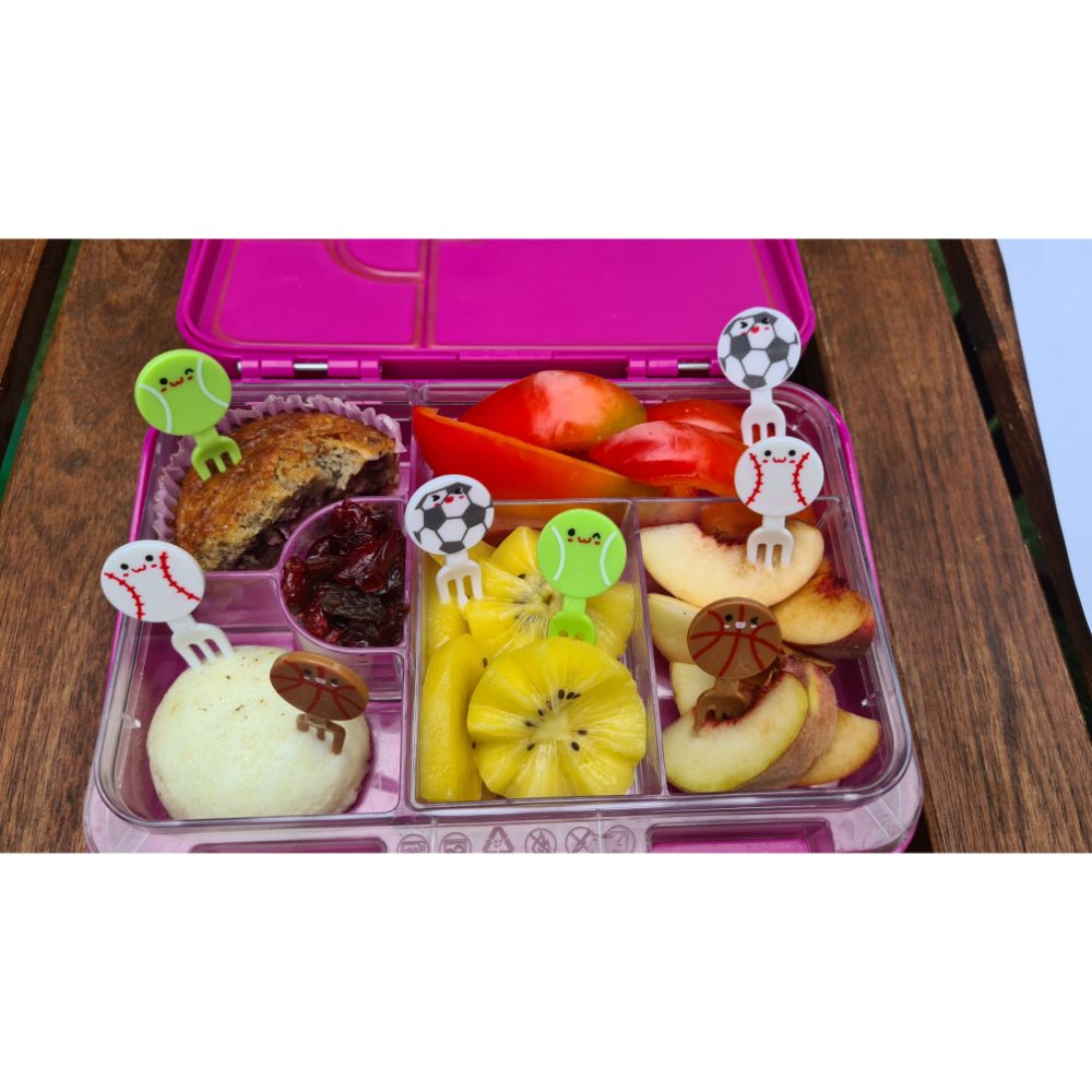 Ball Sports Food Picks for Bento Lunchboxes