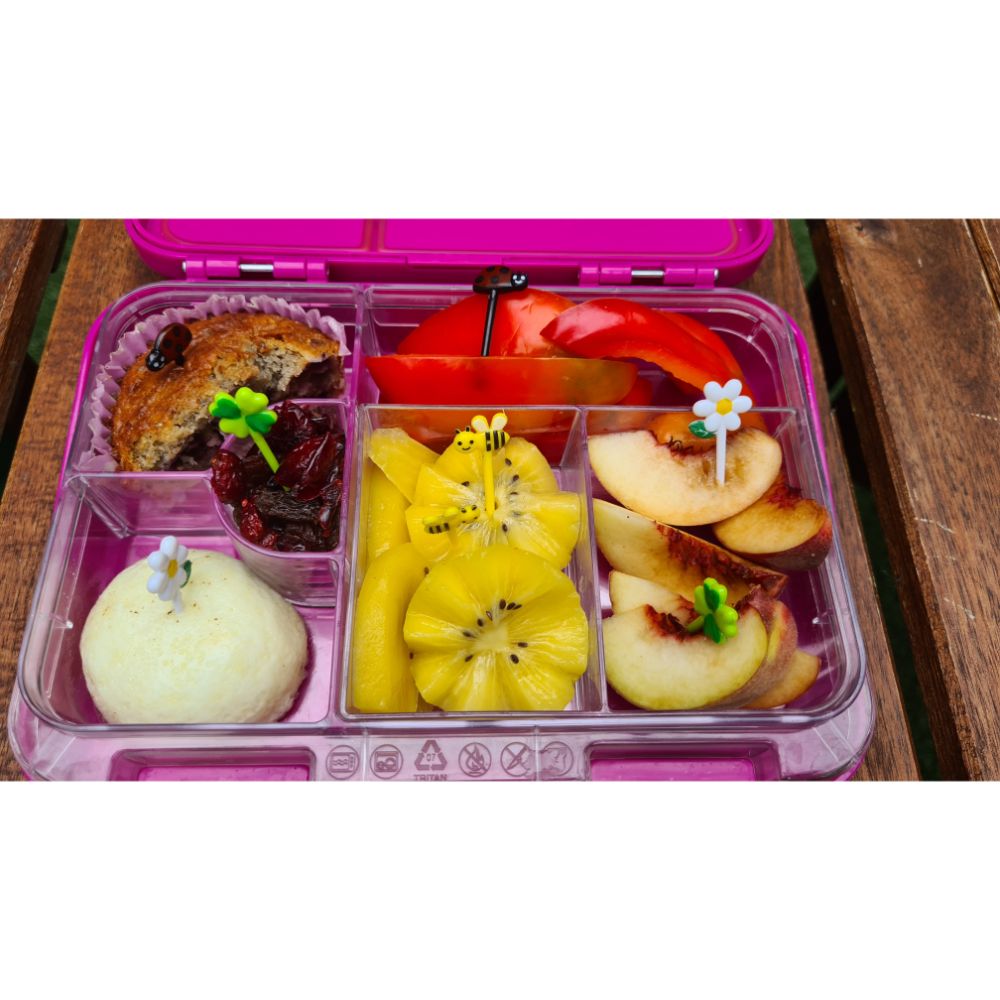 Lady Bird & Bumble Bee Themed Food Picks for Bento Lunchboxes