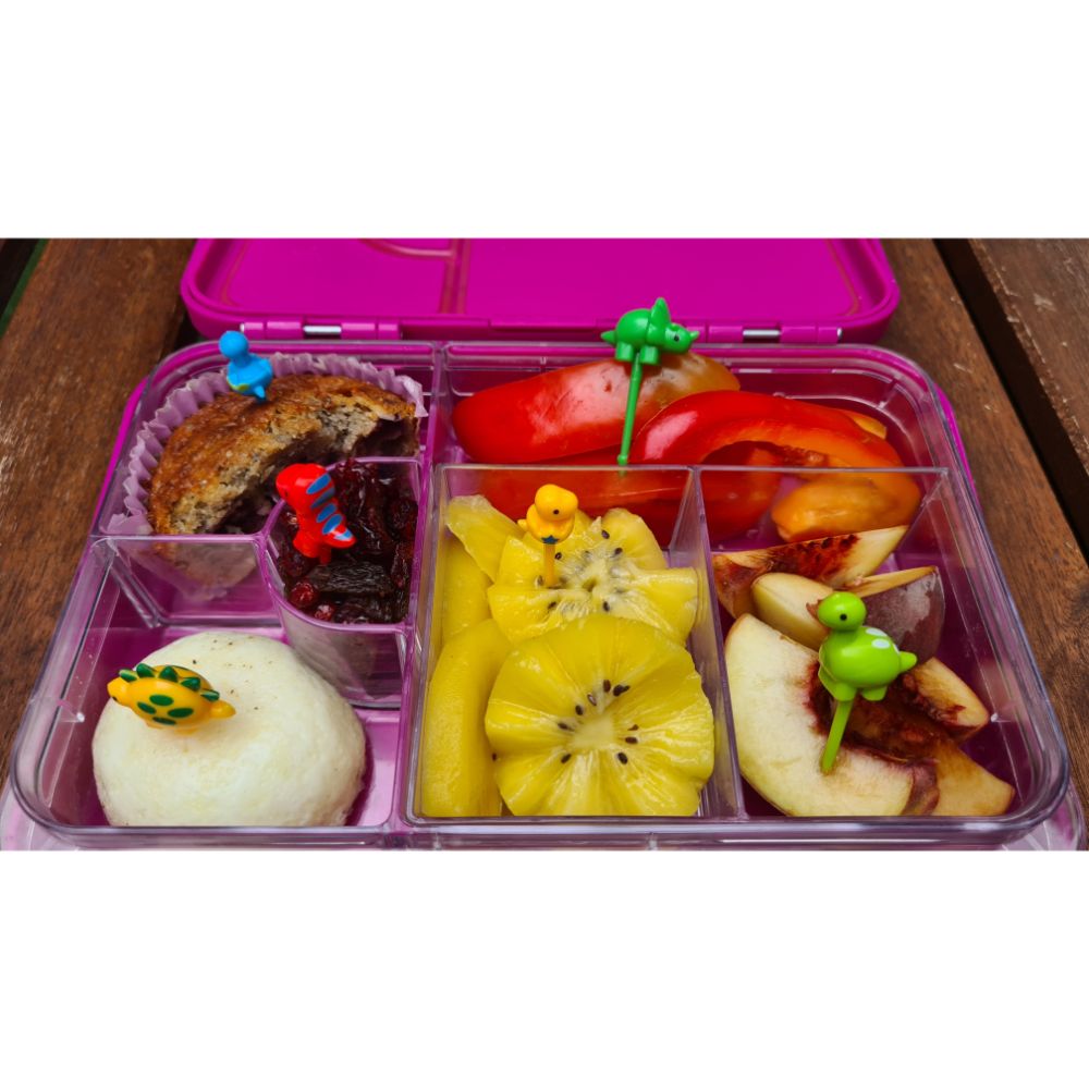 3D Dinosaur Food Picks for Bento Lunchboxes