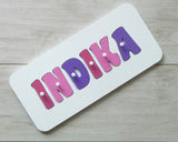 Personalised Name Puzzle -  Lolly, Hot Pink and Purple
