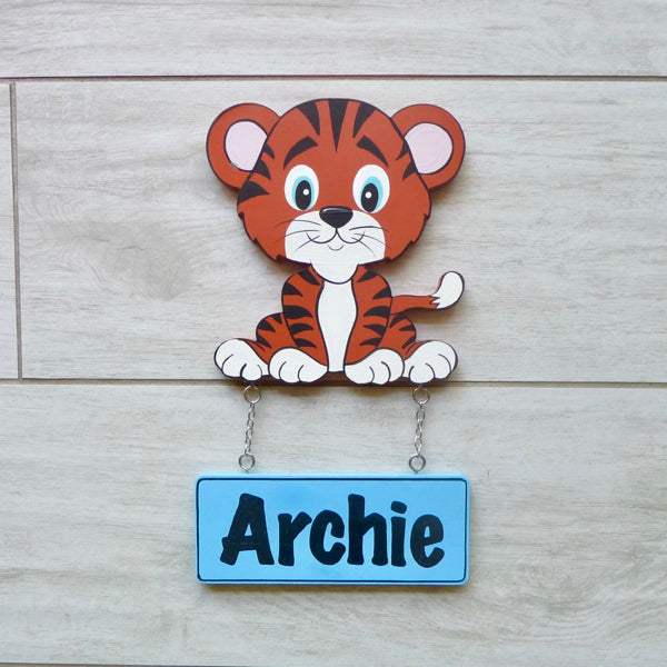 Kids Door Plaque - Tiger