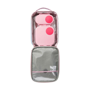 B.Box Ultimate Flamingo Fizz Bundle - Lunch Bag, Large, Mini, Snackbox & Drink Bottle