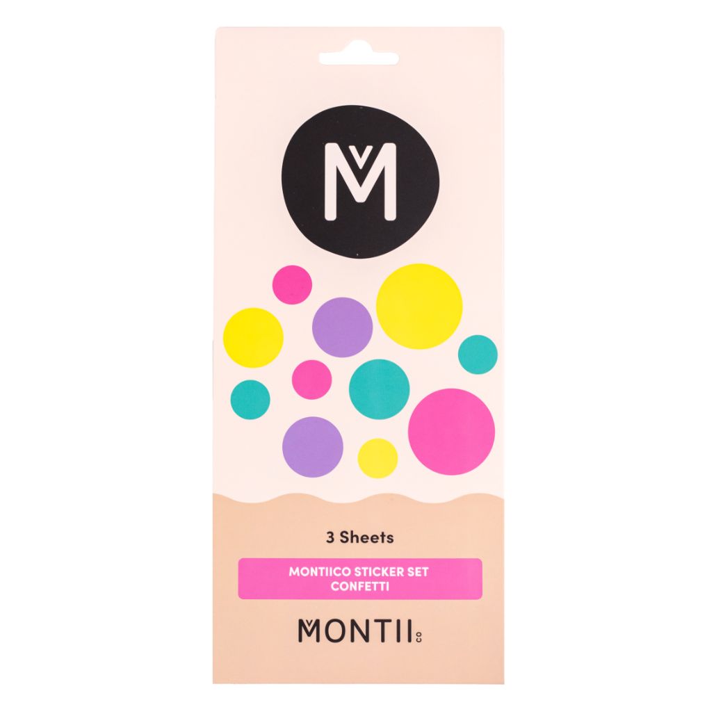 MontiiCo Sticker Sets - Dishwasher Safe
