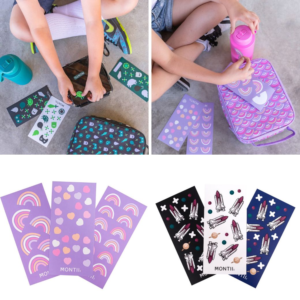 MontiiCo Sticker Sets - Dishwasher Safe