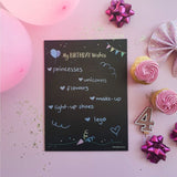 Birthday Milestone Chalkboards | Reusable & Wipeable