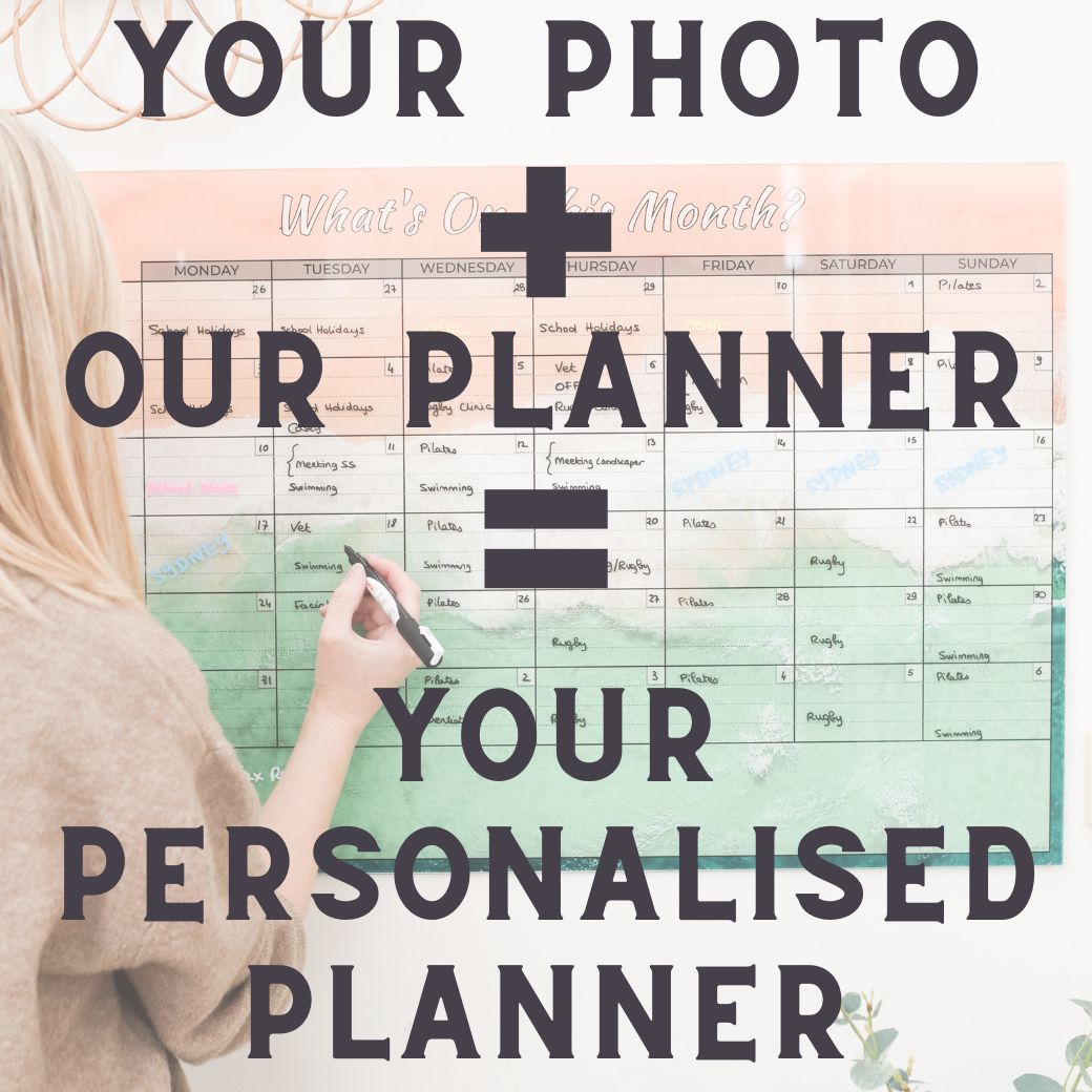 Personalised Family Wall Planner - Choose Your Own Background