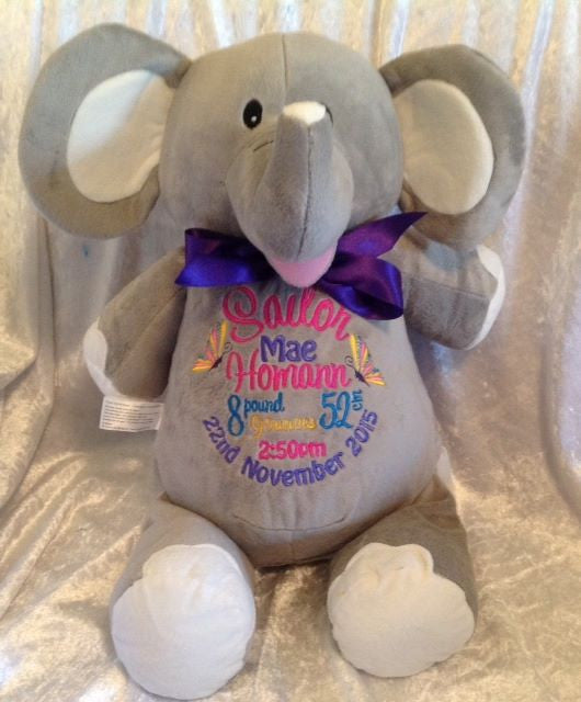 Grey Elephant Cubbie - Mikki & Me Kids