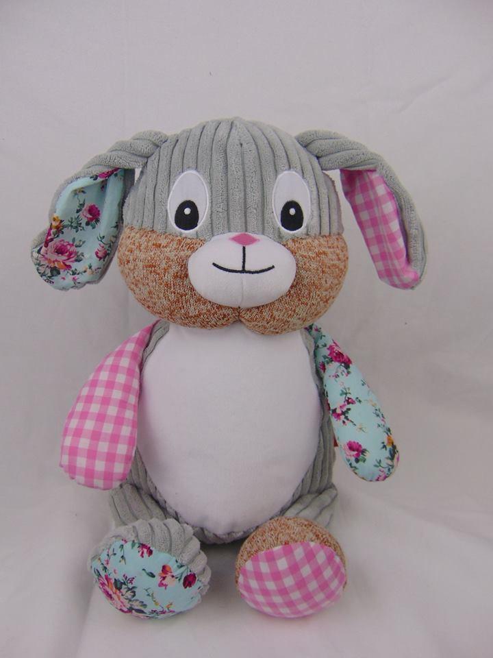 HARLEQUIN PINK BUNNY CUBBIE - Mikki & Me Kids